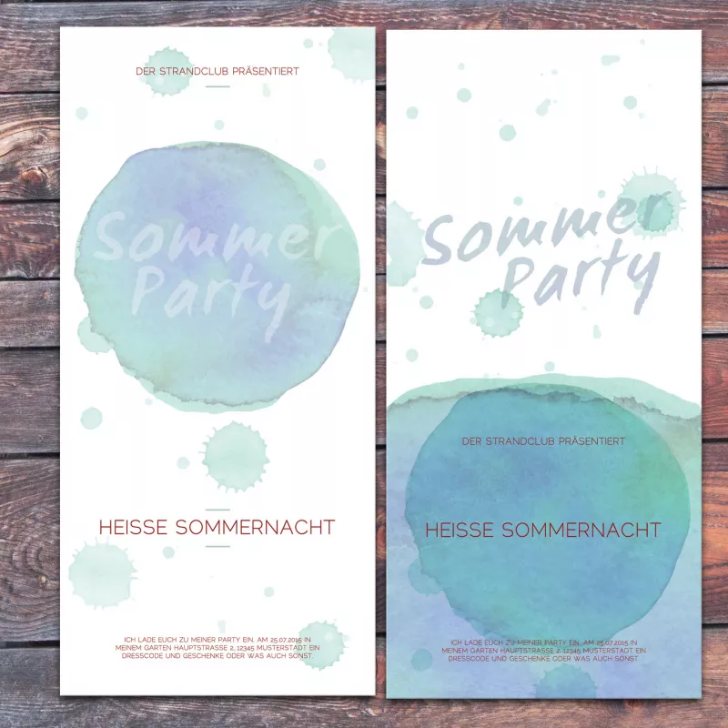 Einladungskarte Sommerparty