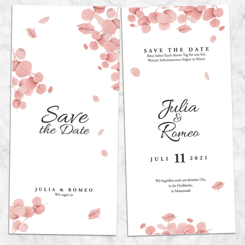 Save the Date Karte Hochzeitspapeterie