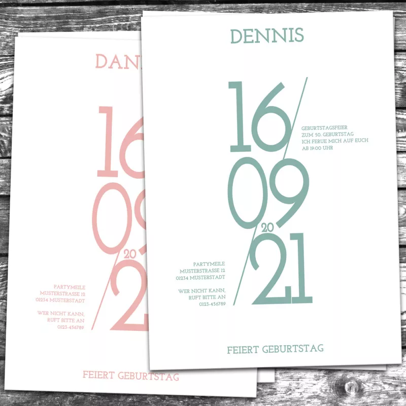 Einladungskarte Geburtstag