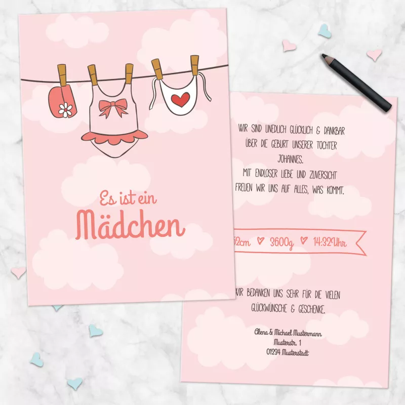 Geburtskarte Zwillinge