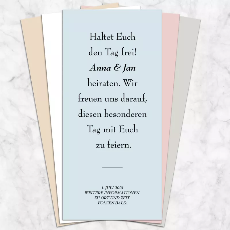 Save the Date Karte floral