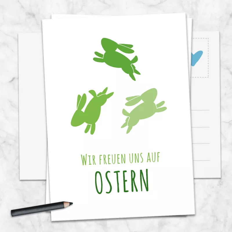 Osterkarten Osterhasen