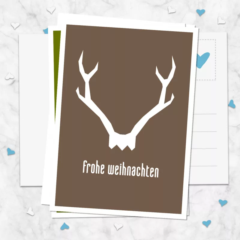 Postkarte frohe Weihnachten