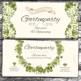 Einladungskarte Gartenparty