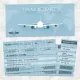 Einladungskarte Flugticket