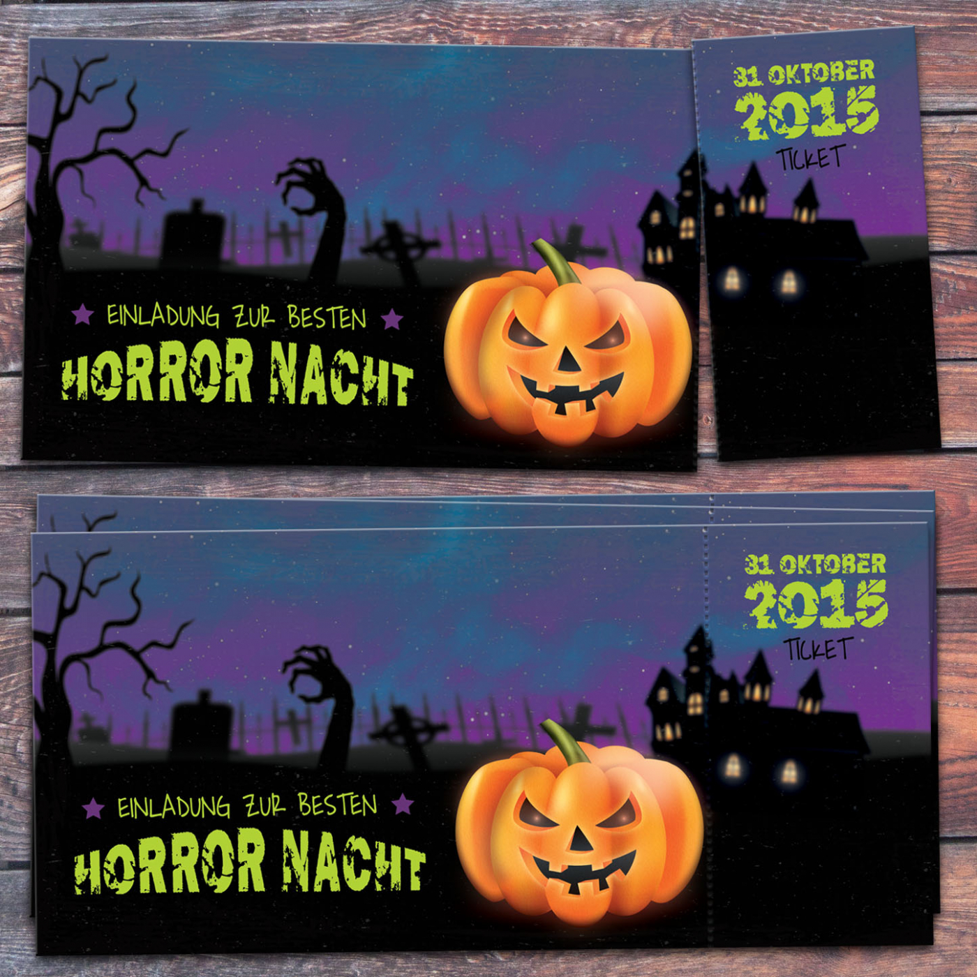 Einladungskarte Halloween