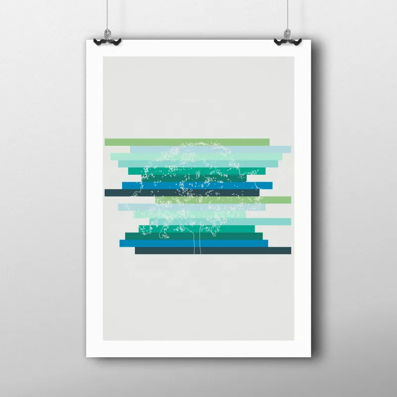 Kunstdruck Der abstrakte Baum