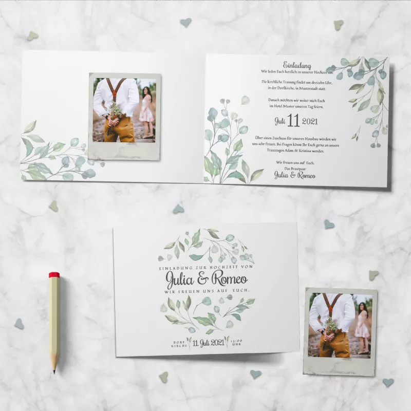 Einladungskarte Hochzeitsmomente