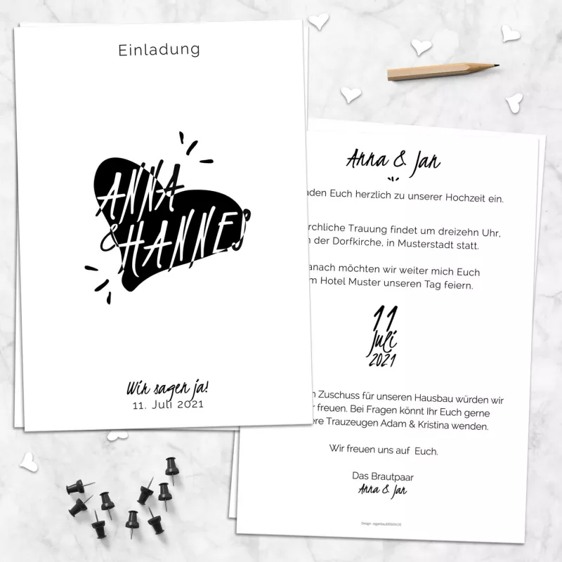 Einladungskarte narrativ